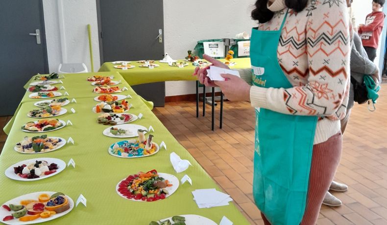 tous les plats exposés pour élire le chef