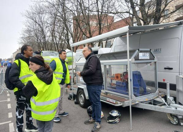 village prévention routière à Bourges avec les PEP18