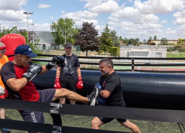 Défi sport : démonstration de boxe