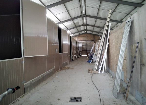 Rénovation des poulaillers, les travaux