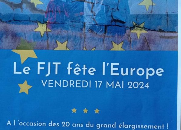 Affiche "Le FJT fête l'Europe" de 2024 pour les 20 ans