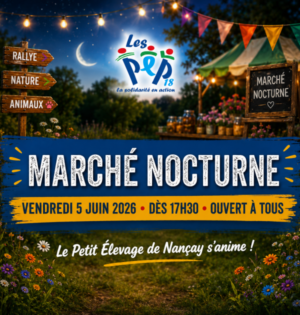 fond nature pour l'affiche du marché nocturne