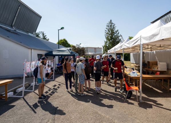 Défi sport : arrivée des participants