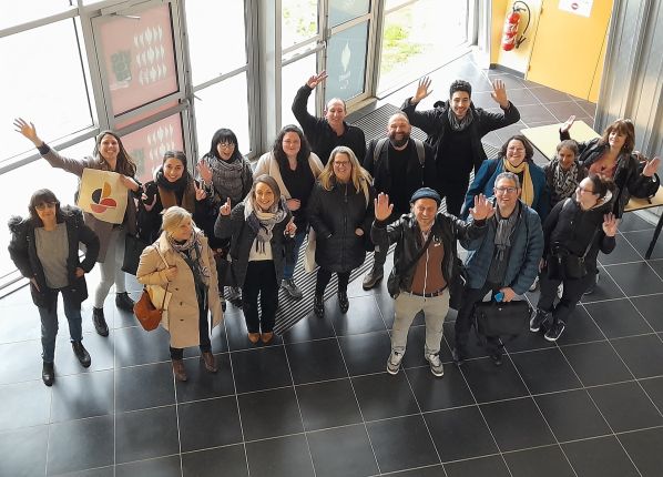 collaborateurs et jeunes de pep 18