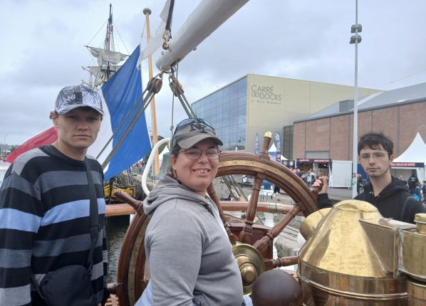 les supporters visite le Belem