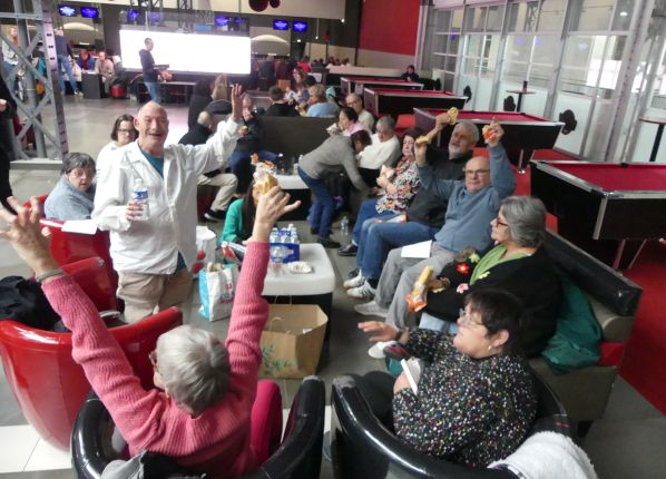déjeuner au bowling