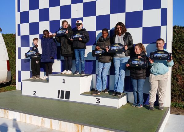 Podium PEP18 lors d'une course de drift