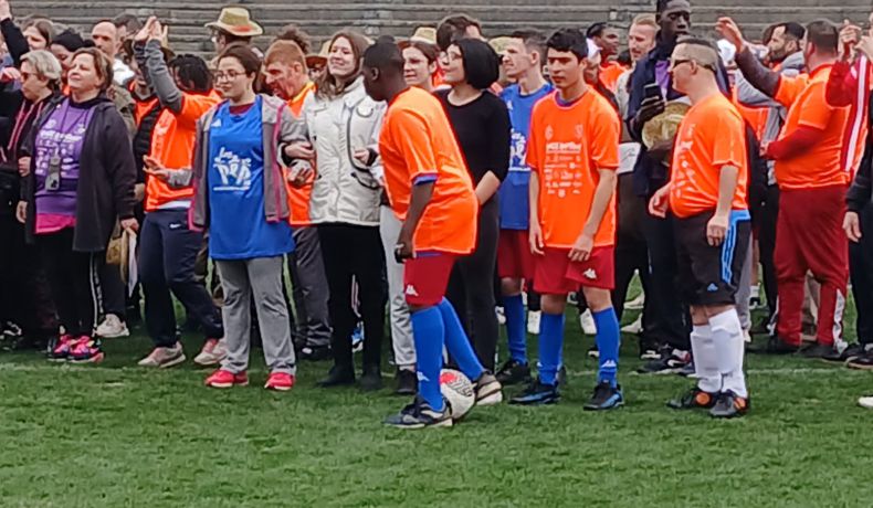 Tournoi de football au stade Jacques Rimbault à Bourges lors de la journée Hondi Cap Foot 2025 avec les PEP18