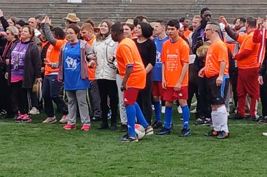 Tournoi de football au stade Jacques Rimbault à Bourges lors de  la journée Hondi Cap Foot 2025 avec les PEP18