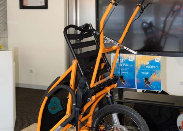 Forum salariés : démonstration de joëlette