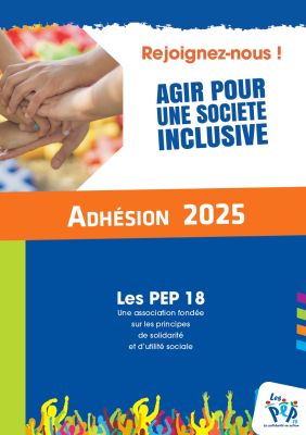 plaquette adhésion 2025 des PEP18